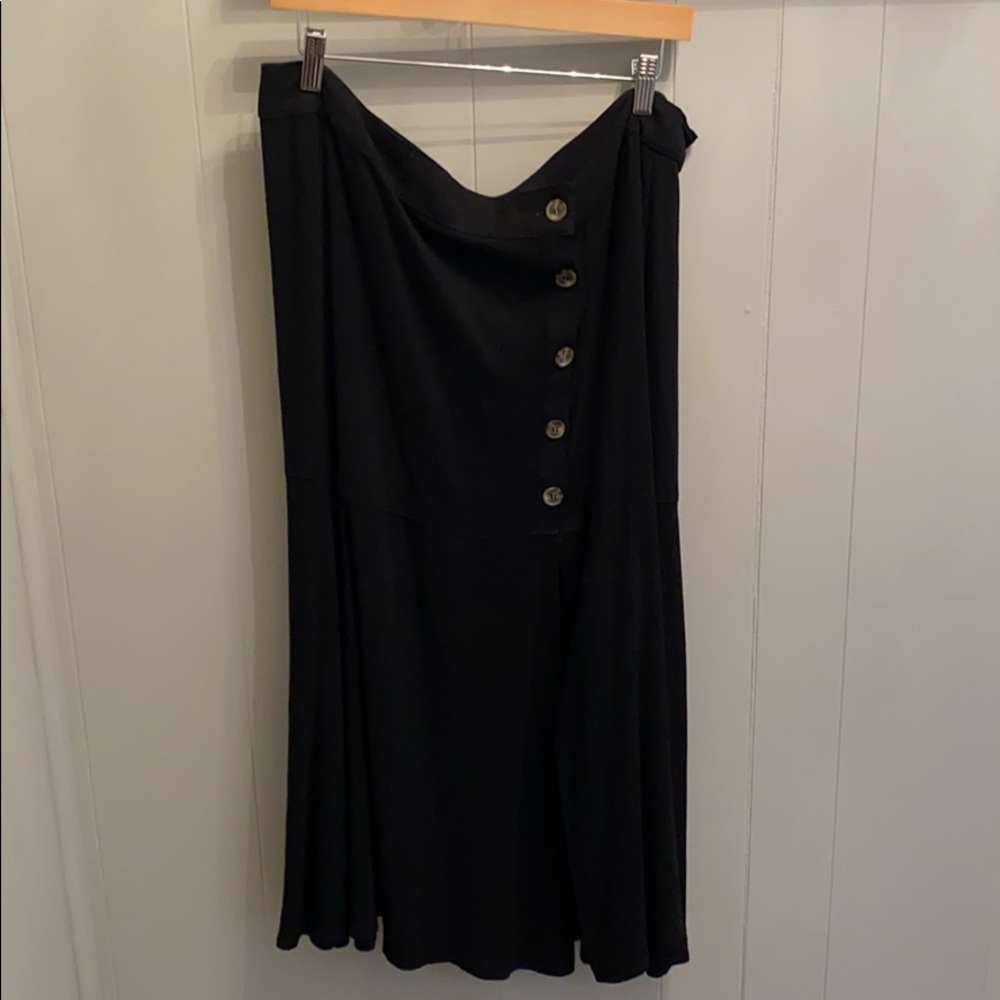Umgee Button-Up Midi Skirt